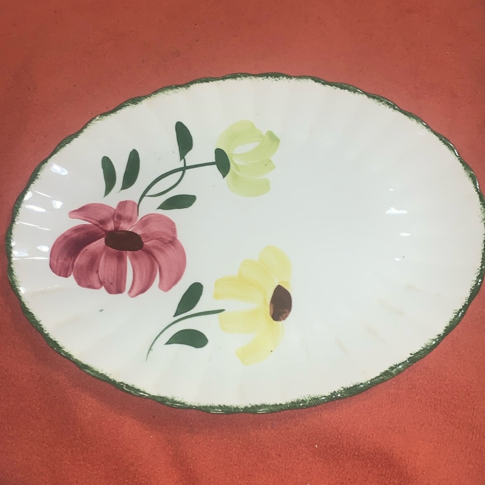 RARE.. Lovely Linda 13 1/2 in  Blue Ridge Pottery Platter